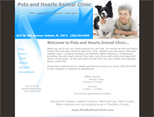Tablet Screenshot of petsandheartsvets.com